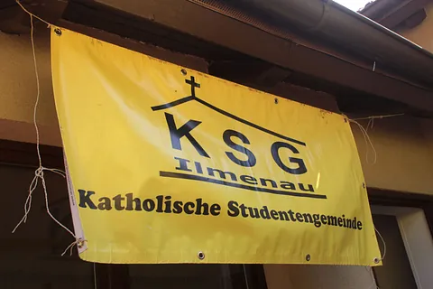 Banner, Text: KSG Ilmenau, Katholische Studentengemeinde